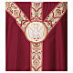 Slabbinck chasuble with hand-embroidered symbol on brocade s8