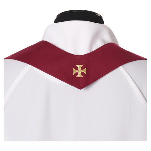 Slabbinck Chasuble with Hand-Embroidered Symbol on Brocade 10