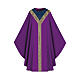 Chasuble in 100% wool with braids and brocade by Slabbinck s13