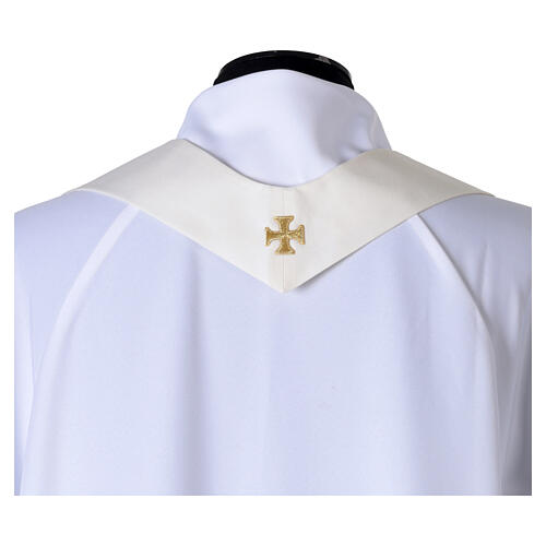 Chasuble 100% laine galons et brocart Slabbinck 10