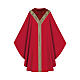 Chasuble 100% laine galons et brocart Slabbinck s3