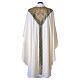 Chasuble 100% laine galons et brocart Slabbinck s7