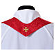 Chasuble damassée Slabbinck avec galon tissé s12