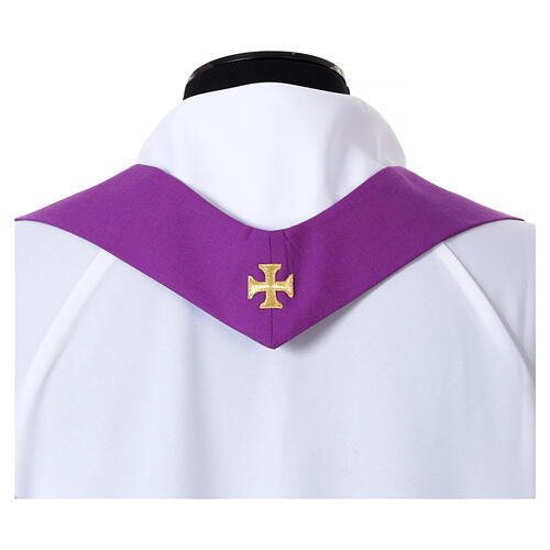 Chasuble by Slabbinck with gold shades, 100% wool, with collar 10