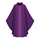 Casulla matices dorados 100% lana Slabbinck con cuello s5