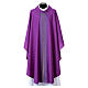 Chasuble nuances d'or 100% laine Slabbinck avec col s6