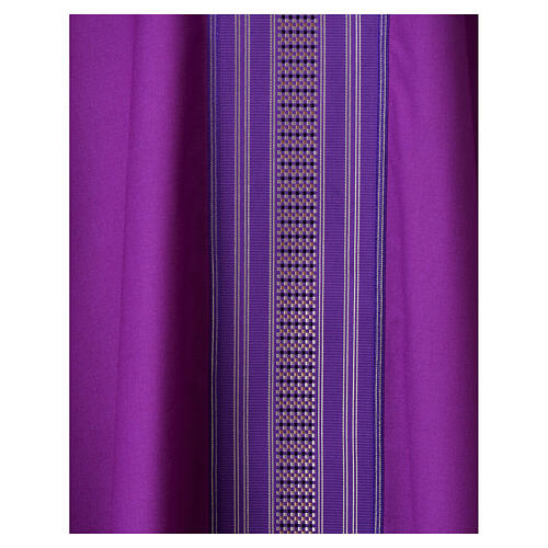 Chasuble with gold-toned band 100% wool by Slabbinck with collar 2