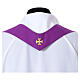 Chasuble with gold-toned band 100% wool by Slabbinck with collar s10