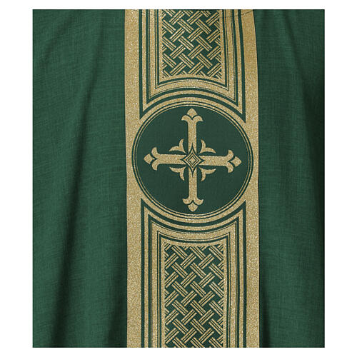 Slabbinck chasuble with gold band and cross 2