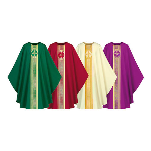 Chasuble Slabbinck galon doré croix 1