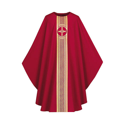 Chasuble Slabbinck galon doré croix 4