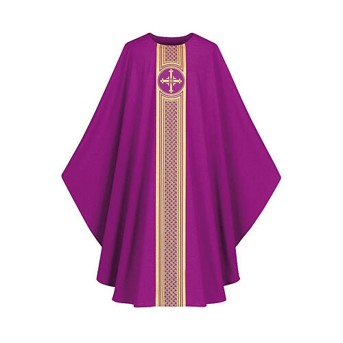 Chasuble Slabbinck galon doré croix 6