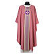 Slabbinck Pink Chasuble with golden trim cross s1