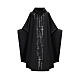 Chasuble noire Slabbinck croix brodées à la machine s1