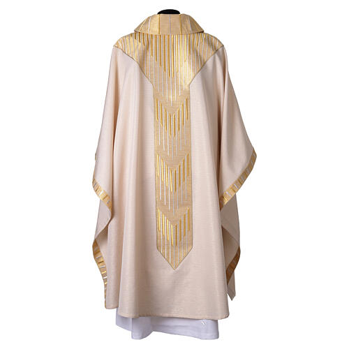 Benedict XVI chasuble with gold embroidery by Slabbinck 9