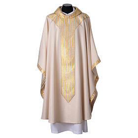 Casula Benedetto XVI ricamata oro Slabbinck