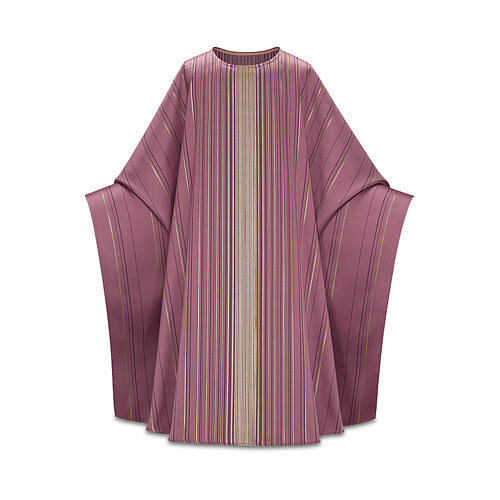 Casula rosa dettagli intrecciati filo dorato Slabbinck 1