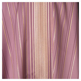 Casula cor-de-rosa com detalhes entrelaçados e fio dourado Slabbinck