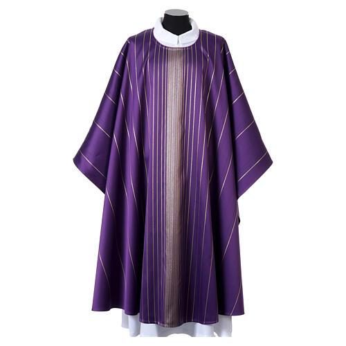 Chasuble Slabbinck détails entrelacés en fil doré 6