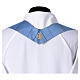 Light blue Marian chasuble with intricate details and gold thread by Slabbinck s7
