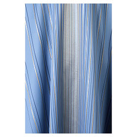 Chasuble Mariale bleue détails tressés fil doré Slabbinck