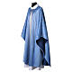 Chasuble Mariale bleue détails tressés fil doré Slabbinck s3