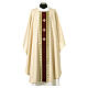 Wool blend chasuble by Slabbinck with machine-embroidered crosses s5