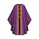 Wool blend chasuble by Slabbinck with machine-embroidered crosses s6