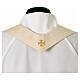 Wool blend chasuble by Slabbinck with machine-embroidered crosses s10