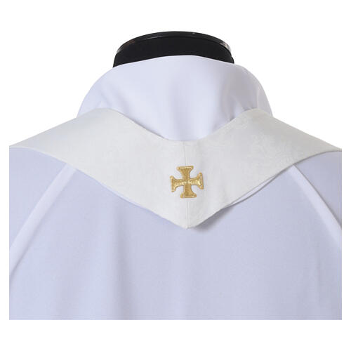 Damask and machine-embroidered chasuble by Slabbinck 10