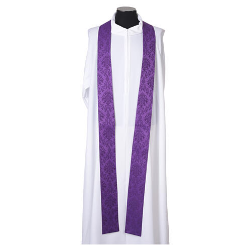 Damask and machine-embroidered chasuble by Slabbinck 14