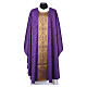 Damask and machine-embroidered chasuble by Slabbinck s8