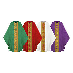 Chasuble damassée et brodée à la machine Slabbinck