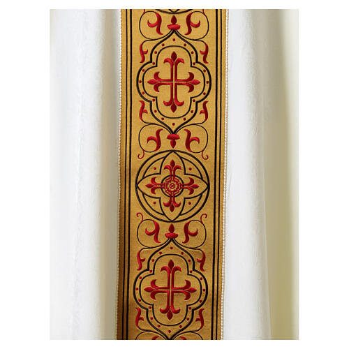 Chasuble damassée et brodée à la machine Slabbinck 2