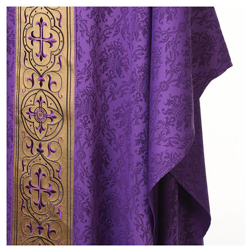 Chasuble damassée et brodée à la machine Slabbinck 3