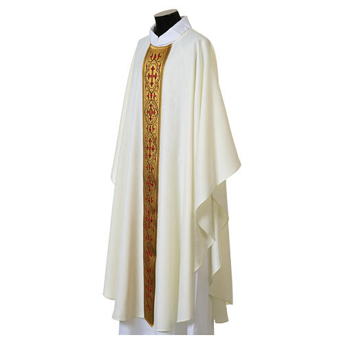 Chasuble damassée et brodée à la machine Slabbinck 9