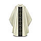 Casulla entorchado bordado negro Slabbinck adamascado s1