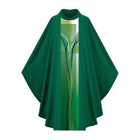 Casulla Slabbinck con diseño natural franja