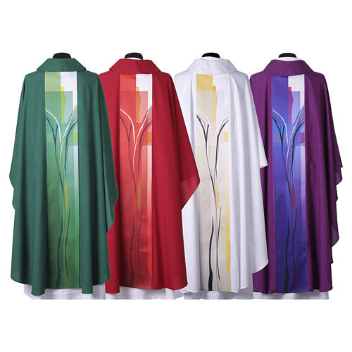 Chasuble Slabbinck avec motif naturel sur le galon 12