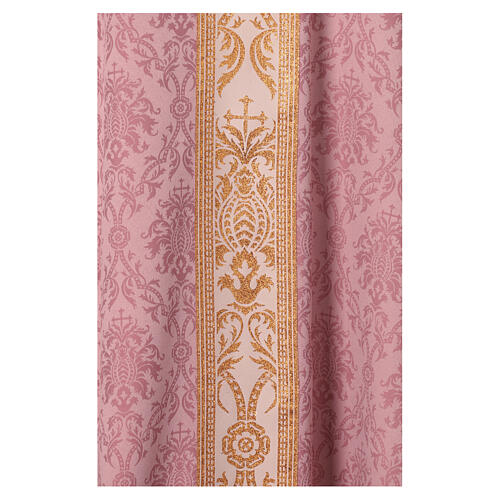 Chasuble gothique rose avec petit galon tressé Slabbinck 2