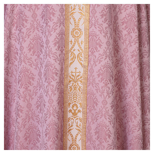 Chasuble gothique rose avec petit galon tressé Slabbinck 5