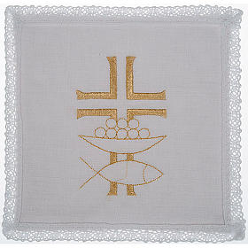 Altar linen set 4 pcs. loaves and fishes