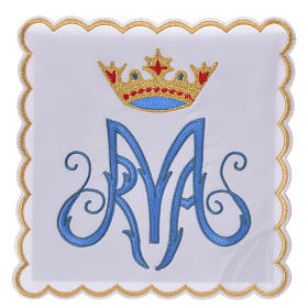 Mass linen set 4 pcs. Marian symbol M