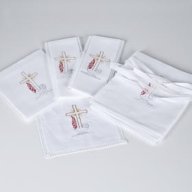 Mass linens with amice, cross and lamp