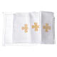 Mass linens with golden cross, 100% linen s4