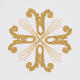 Altar linen set with golden cross, 100% linen s2