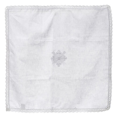 Altar linens, Corporal in linen and polyester 4