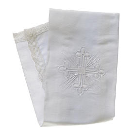 Altar linens, Purificator in linen and polyester