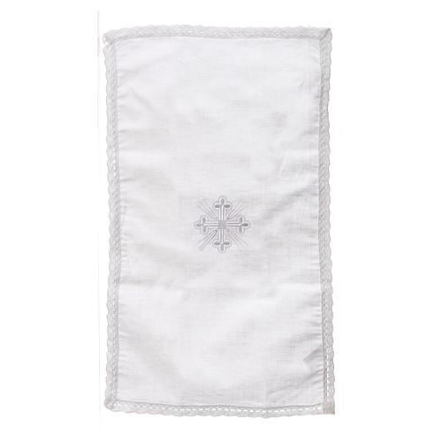 Altar linens, Purificator in linen and polyester 4