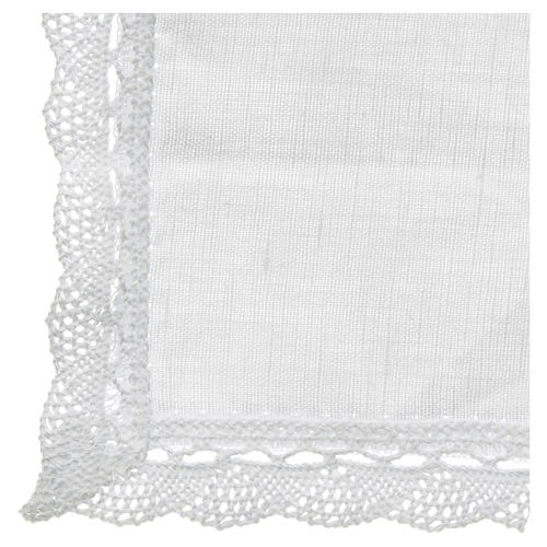 Altar linens, Manuterge in linen and cotton, 2 pieces 3